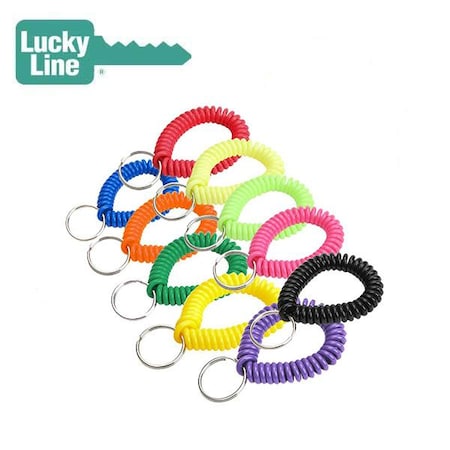 Lucky Line LuckyLine: WRIST COIL W/RING ASST 1/CD LKL-41001